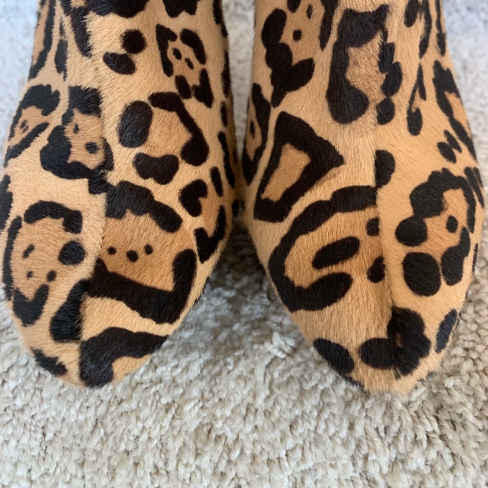 L.A.M.B. Leopard Print Booties - image 3